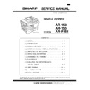Sharp AR-F151 (serv.man12) Service Manual