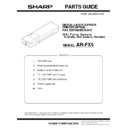 Sharp AR-FX5 (serv.man5) Service Manual / Parts Guide