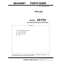 Sharp AR-FX9 (serv.man8) Service Manual / Parts Guide