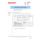 Sharp AR-M160 (serv.man68) Service Manual / Technical Bulletin