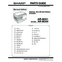 Sharp AR-M201 (serv.man9) Service Manual / Parts Guide