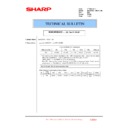 Sharp MX-2610N, MX-3110N, MX-3610N (serv.man216) Service Manual / Technical Bulletin