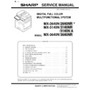 Sharp MX-2640N, MX-2640NR, MX-2640FN, MX-3140N, MX-3140NR, MX-3140FN, MX-3640N, MX-3640NR, MX-3640FN (serv.man9) Service Manual