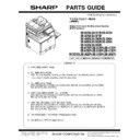 Sharp MX-3050N, MX-3060N, MX-3070N, MX-3550N, MX-3560N, MX-3570N, MX-4050N, MX-4060N, MX-4070N (serv.man13) Service Manual / Parts Guide
