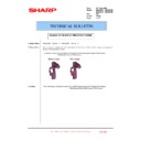 Sharp MX-3500N, MX-3501N, MX-4500N, MX-4501N (serv.man72) Service Manual / Technical Bulletin
