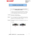 Sharp MX-4100N, MX-4101N, MX-5000N, MX-5001N (serv.man84) Service Manual / Technical Bulletin