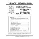 Sharp MX-C310, MX-C311, MX-C312, MX-C380, MX-C381, MX-C400, MX-C401 (serv.man124) Service Manual