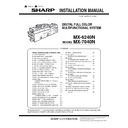 Sharp MX-CF11, MX-6240N, MX-7040N (serv.man2) Service Manual
