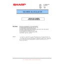 Sharp MX-M550U, MX-M620U (serv.man40) Service Manual / Technical Bulletin