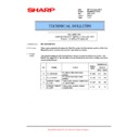 Sharp MX-M623U, MX-M753U (serv.man52) Service Manual / Technical Bulletin