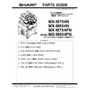 Sharp MX-M654N, MX-M754N (serv.man10) Service Manual / Parts Guide