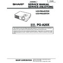 Sharp PG-A20X (serv.man2) Service Manual / Specification