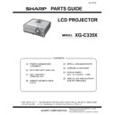 Sharp XG-C335X (serv.man3) Service Manual / Parts Guide