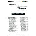 Sharp XG-MB70X (serv.man26) User Manual / Operation Manual