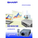 Sharp XG-NV51XE (serv.man48) User Manual / Operation Manual