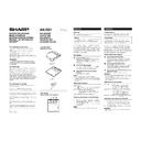 Sharp XG-V10WE (serv.man20) User Manual / Operation Manual