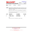Sharp LC-20SH1EB (serv.man3) Service Manual / Technical Bulletin