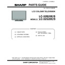 Sharp LC-32B20E (serv.man2) Service Manual / Parts Guide