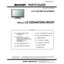 Sharp LC-32D44E (serv.man10) Service Manual / Parts Guide