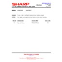 Sharp LC-32D44E (serv.man19) Service Manual / Technical Bulletin
