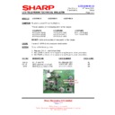 Sharp LC-32P50E (serv.man30) Service Manual / Technical Bulletin