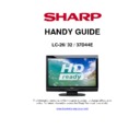 Sharp LC-37D44EBK Handy Guide