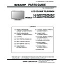 Sharp LC-42DH77E (serv.man8) Service Manual / Parts Guide