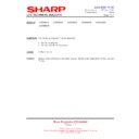 Sharp LC-42SD1E (serv.man17) Service Manual / Technical Bulletin