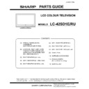 Sharp LC-42SD1E (serv.man9) Service Manual / Parts Guide
