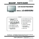 Sharp LC-42XD1E (serv.man10) Service Manual / Parts Guide