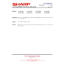 Sharp LC-42XD1EA (serv.man15) Service Manual / Technical Bulletin