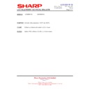 Sharp LC-46XD1E (serv.man27) Service Manual / Technical Bulletin