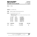 Sharp VT-3700H (serv.man47) Service Manual / Technical Bulletin