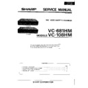 Sharp VC-108 Service Manual
