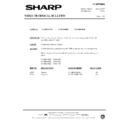 Sharp VC-MH67HM (serv.man40) Service Manual / Technical Bulletin