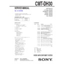 Sony CMT-DH30 Service Manual