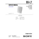Sony CMT-L1, CMT-L7HD, SS-L7 Service Manual