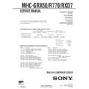 mhc-grx50, mhc-r770, mhc-rxd7 service manual