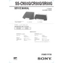 Sony MHC-VX700AV, MHC-WX7AV, SS-CN50G, SS-SR50G Service Manual