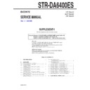 Sony STR-DA6400ES (serv.man2) Service Manual