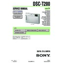 dsc-t200 service manual