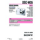 Sony DSC-W35 (serv.man3) Service Manual