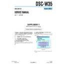 Sony DSC-W35 (serv.man5) Service Manual
