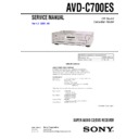 avd-c700es service manual