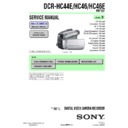 Sony DCR-HC44E, DCR-HC46, DCR-HC46E Service Manual