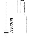 avi 200 (serv.man7) user manual / operation manual