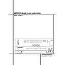 avr 130 (serv.man4) user manual / operation manual