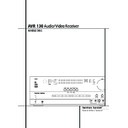 avr 130 (serv.man5) user manual / operation manual