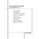 avr 130 (serv.man8) user manual / operation manual