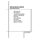 avr 140 (serv.man5) user manual / operation manual